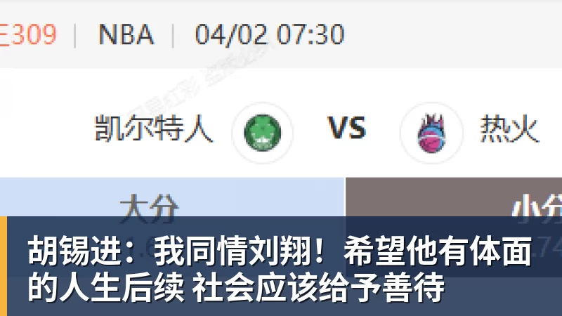 胡锡进：我同情刘翔！希望他有体面的人生后续 社会应该给予善待